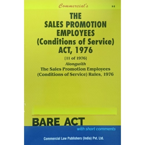 Commercial's The Sales Promotion Employees (Conditions of Service) Act, 1976 Bare Act 2023